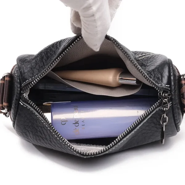 Sac Baguette Cuir Noir 11 1
