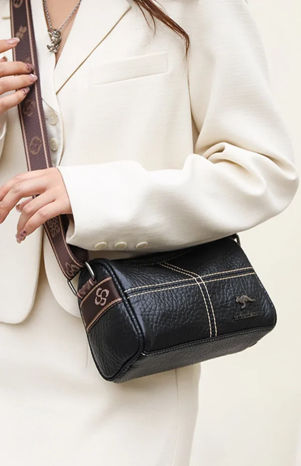 Sac Baguette Cuir Noir 7 1