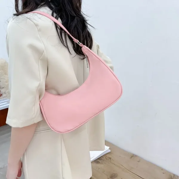 Sac Baguette Rose 8 1