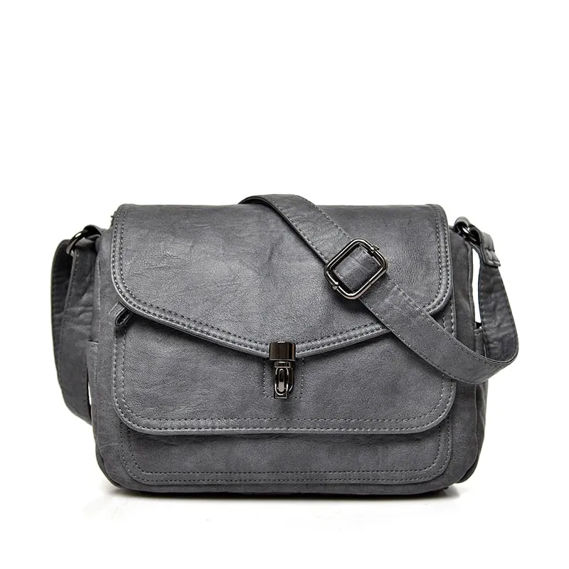 Sac Bandoulière Femme En Cuir PU - Noir Ou Marron - 23x13x7 Cm - Style épuré, Bandoulière Amovible, Imperméable