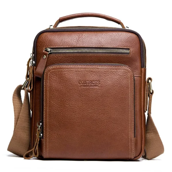 Sac Bandouliere Homme Marron 4 1