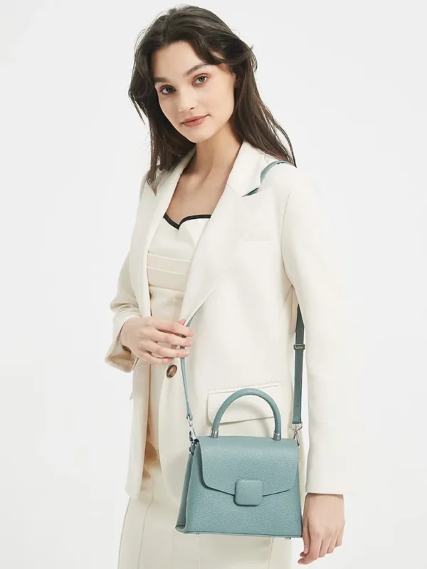 Sac a Bandouliere en Cuir Graine 15 1
